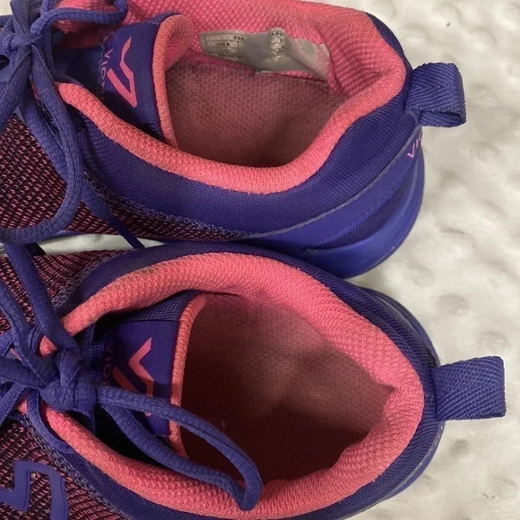 Vionic Adley Pink Purple Lace Up Fabric Athletic Shoes - Picture 5 of 12